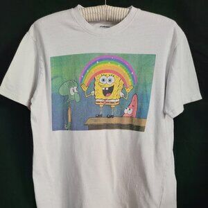 SPONGE BOB SQUARE PANTS TEE SHIRT SZ L.                                     T016